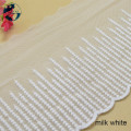 16cm white lace cotton embroidery lace french lace ribbon fabric guipure diy trims warp knitting sewing Accessories#3323