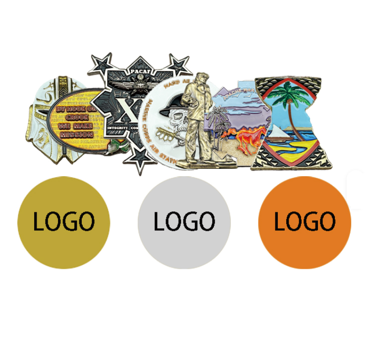 3D Double Sided Enamel Coin