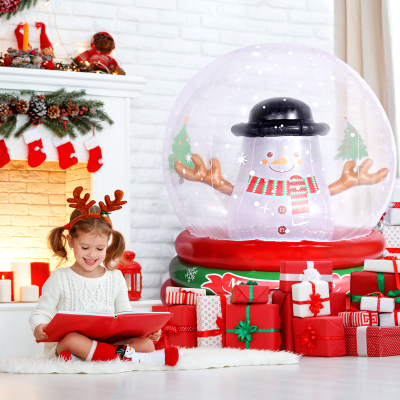 Inflatable crystal ball for Christmas decoration