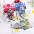 881B 2pcs/card weibo white out correction tape ,clear box duo gear 5mm width smooth performance and long time usable