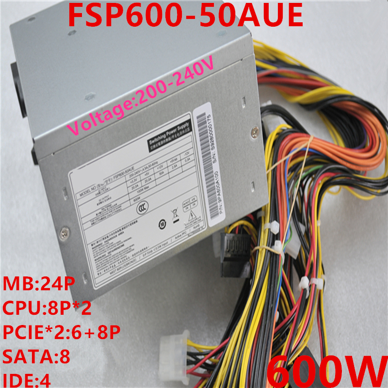 New PSU For FSP 600W Power Supply FSP600-50AUE