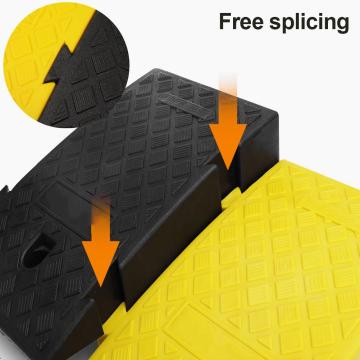 Portable Lightweight Curb Ramps Heavy Duty Plastic Threshold Ramp Kit for Car Trailer Truck Bike Motorcycle Driveway Loading