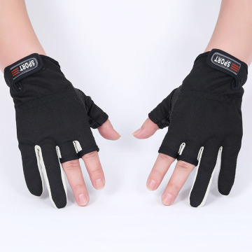 3 Shorter Finger Skidproof Fishing Gloves Hunting Anti-Slip Mitts Shooting Anti-UV Sun Protection Cycling Half Finger