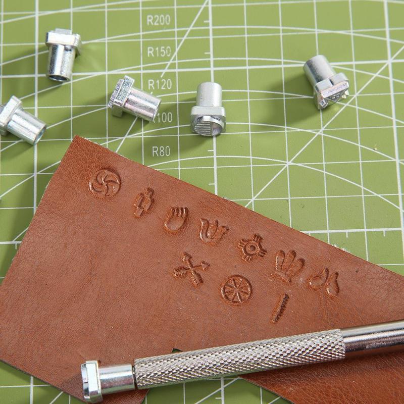 Excellent Carbon Steel Stamping Symbol Set 49 Stamps Metal Printing Decoration for Metal Jewelry Tandy Leather Leathercraft