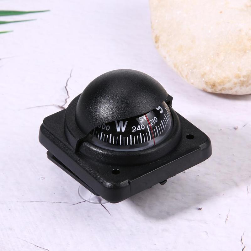 Adjustable Car Compass Navigation Car Dashboard Compass Cycling Hiking Direction Pointing Guide Ball for Outdoor Car Boat Truck