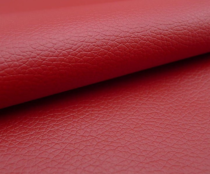 red-0.8mm small litchi pattern semi PU leather red-0.8mm small litchi pattern semi PU leather