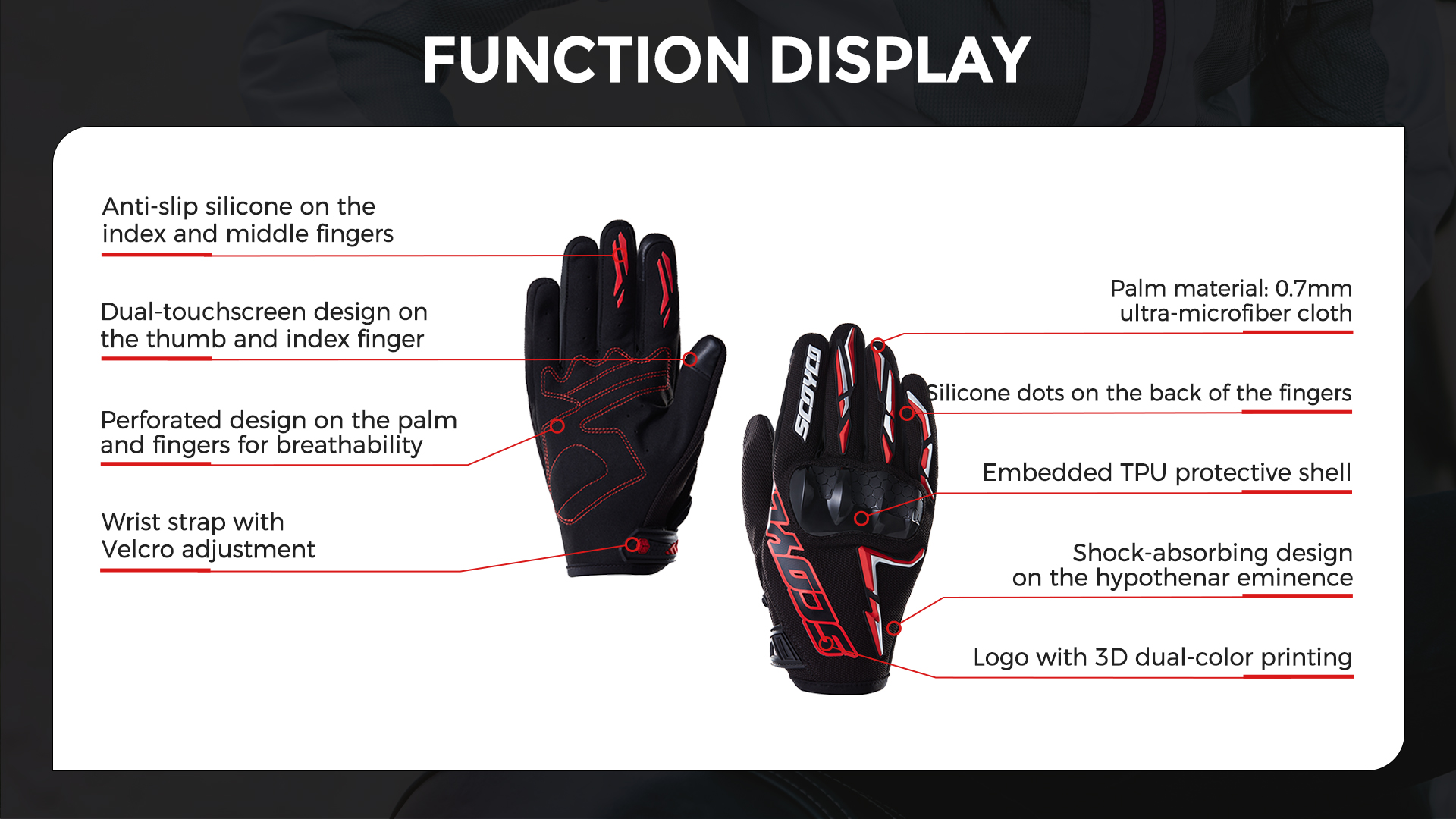 comfortable motorcycle gloves