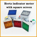 22mm Square Measuring Range frequency meter hertz indicator lamp Digital Display Electricity Hertz meter