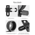 Phone Holder Cell Phone Adapter With Spring Clamp Mount Monocular Microscope Binoculars Telescope Mobile Phone Clip Accessories