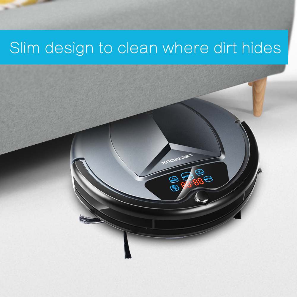 2019 Newest Wet and Dry Robot Vacuum Cleaner,with Water Tank,TouchScreen,Schedule,SelfCharge,