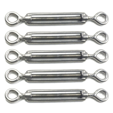 5PCS M5 Stainless Steel 304 Magnetic Eye/ Eye Hook Turnbuckle Suitable For tighten taut rope and regulate the elastic effect