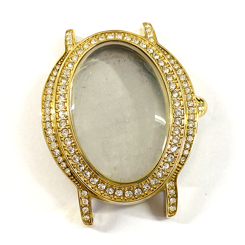 3ATM oval metal watch case