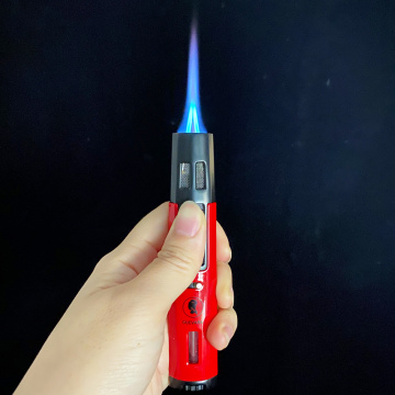 Guevara Torch Lighter 2 Jet Butane Refillable Fluid Protable Windproof Cigar Lighter for BBQ Fireworks for Cooking