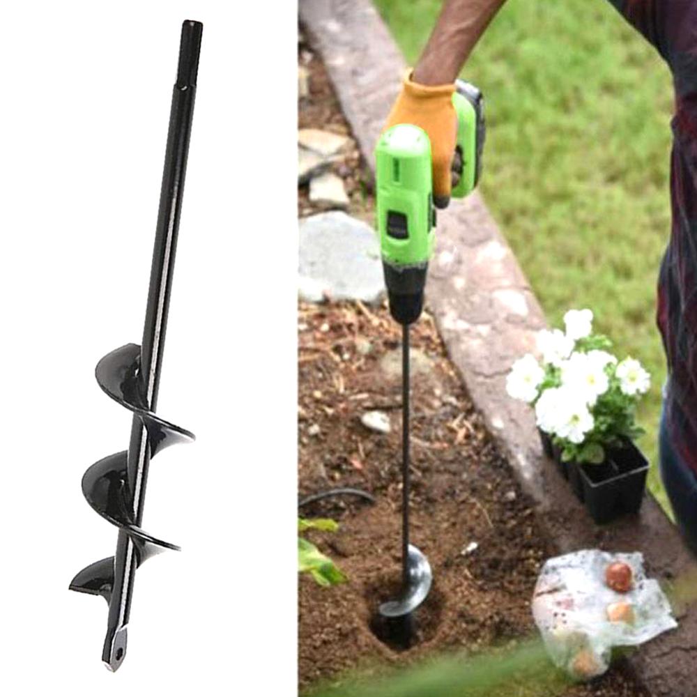 Garden Planting Drill Bit Post Hole Digger Earth Auger Tools Landscaper Farming Flower Planter Hex Shaft Drill Bit