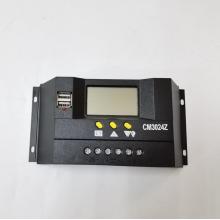 30A 12V/24V Auto Solar Panel Battery Charge Controller LCD Display Backlight Solar Collector Regulator CM3024Z Dual USB