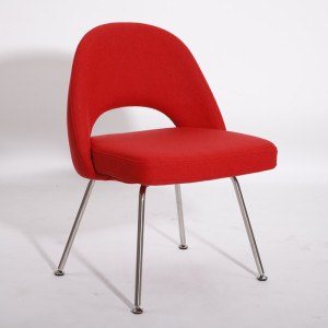 Red Contemporary Fabric Dining Chairs