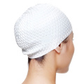 Unisex New Swimming Cap 2020 Elastic Waterproof PU Fabric Protect Ears Long Hair Sports Free Size Pool Cap