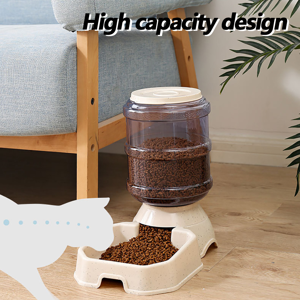 Pet Bowl Feeder Home Pet Automatic Feeder Dog Cat Drinking Bowl Feeding Large Capacity Dispenser Auto Water Pet Accessories B13