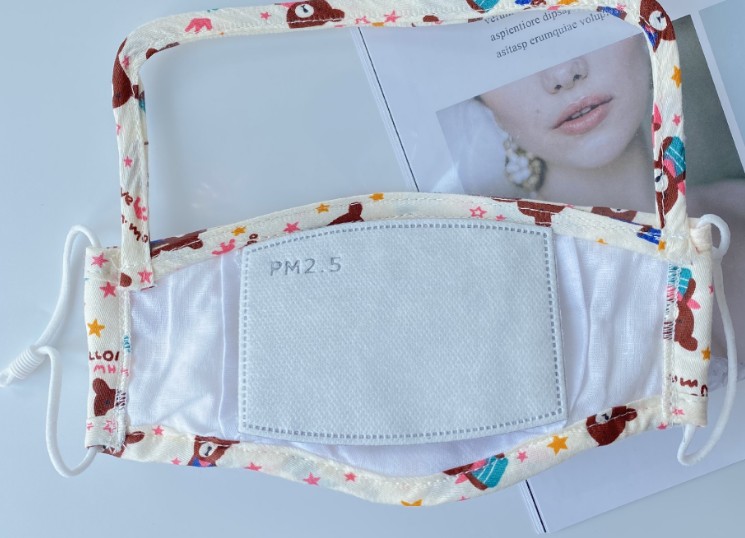 Reusable Cotton Fabric Mask With Valve Face Shield4 Jpg