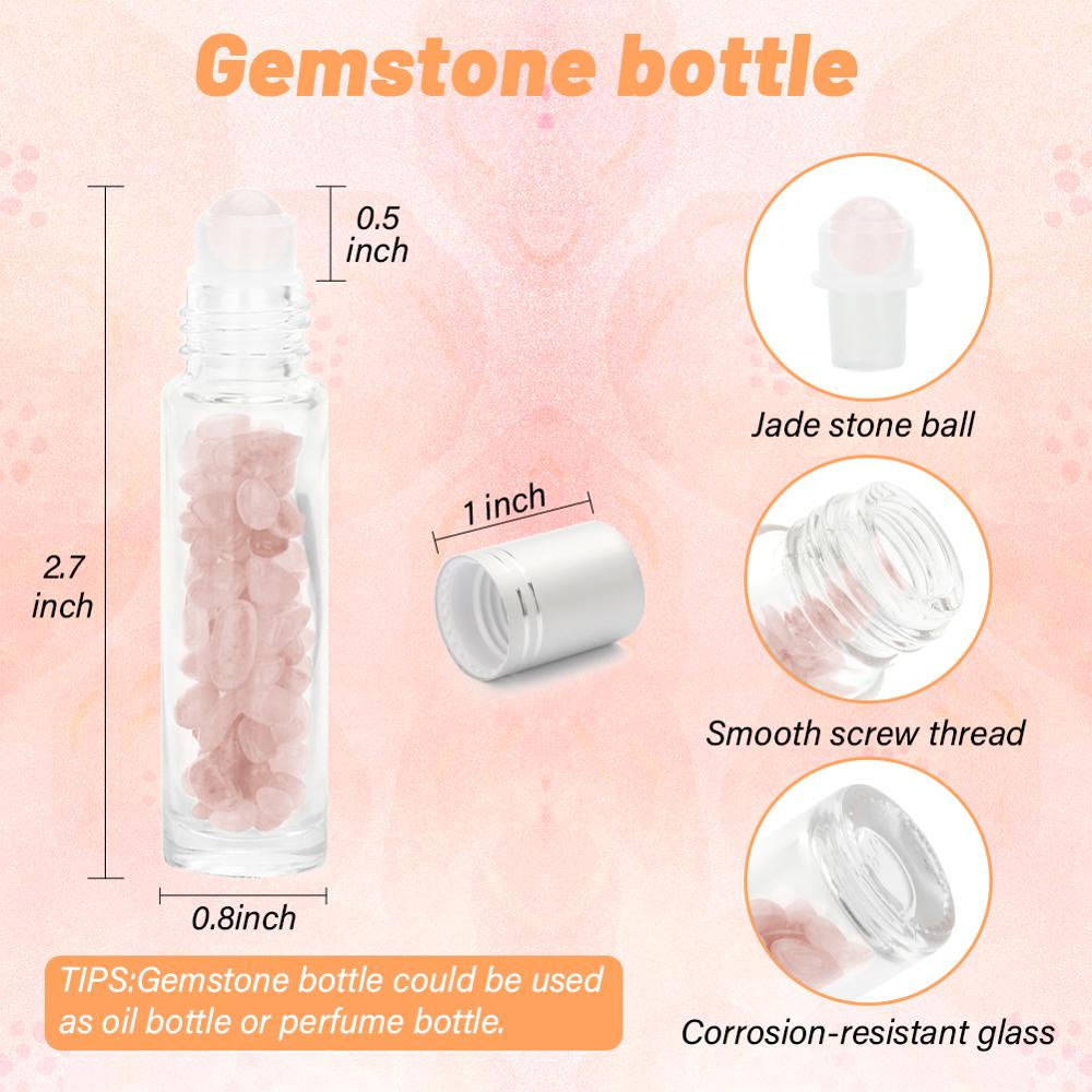 Natural Rose Quartz Jade Roller Gua Sha Board Massager Face Lifting Tool Facial Guasha Massage Gemstone Bottle Kit Tools