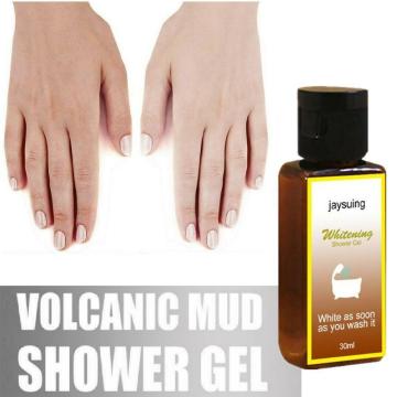 30ml Volcanic Mud Whitening Shower Gel Body Wash Whitening Gel Body Bathing Exfoliating Cream Care Deep Skin Cleansing Show