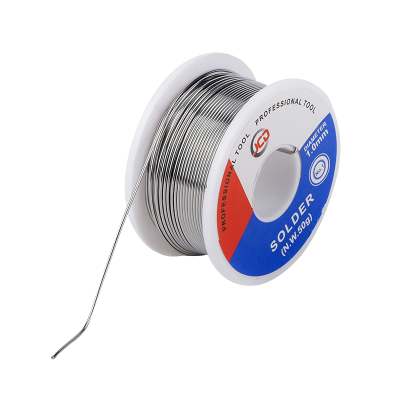 JCD soldering Tin wire lead free 50g 0.6mm 0.8mm 1.0mm 1.2mm 1.5mm welding Tin lead Wire Melt Rosin Core Solder roll Flux BGA