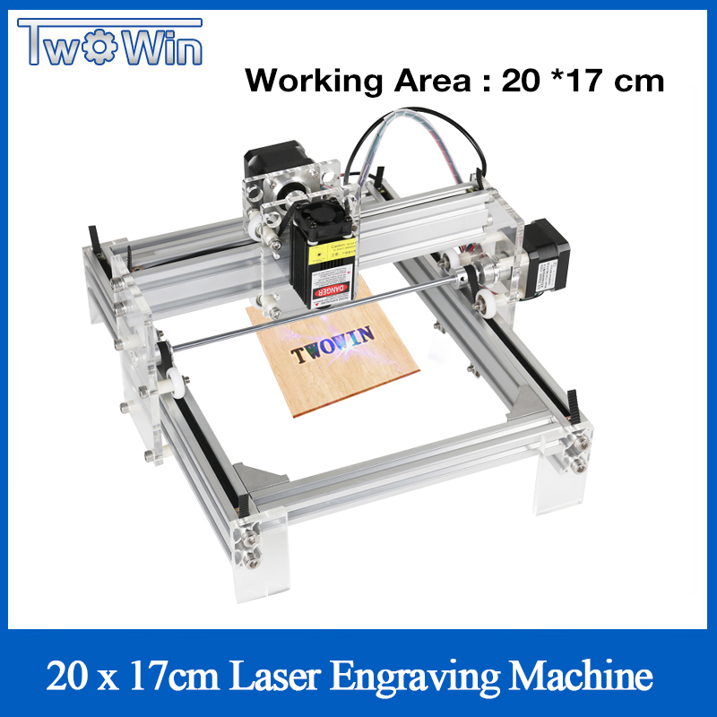 Big Power Laser 15W Desktop DIY Violet Laser Engraving Machine Picture CNC Printer Working Area 20cmx17cm CNC Router Engraver