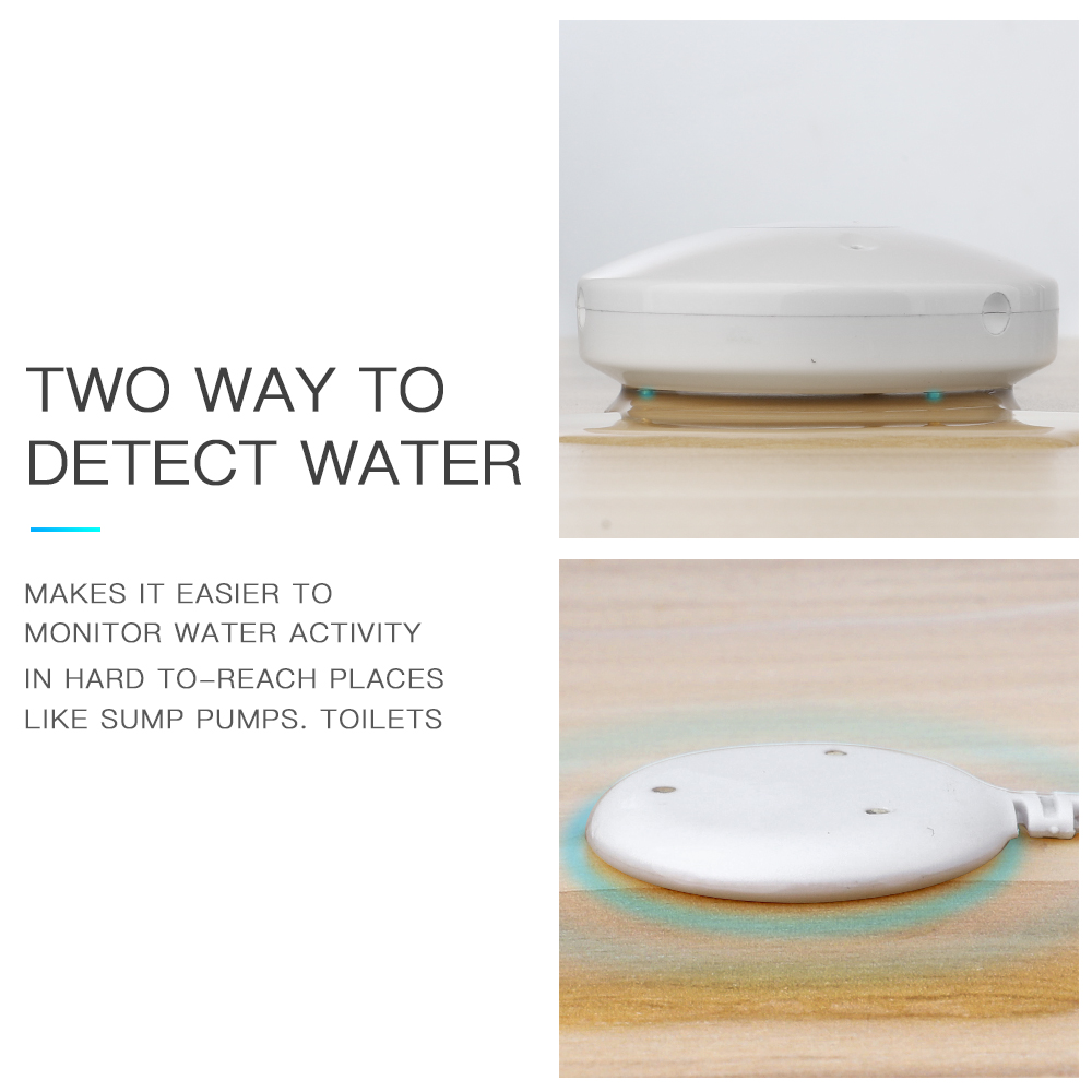 NEO COOLCAM Smart Water Leak Alarm Sensor Z wave Plus Water Flood Leakage Sensor With Remote Probe Water Resistant
