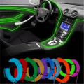 1M/2M/3M/5M Car Interior Lighting LED Strip Decoration Garland Wire Rope Tube Line flexible Neon Light With Cigarette Drive