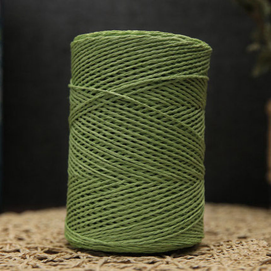 500g/roll Raffia Yarn Hand Crochet Paper Straw Rope Chunky Knitting Yarn Yarn for Handmade Summer Hat Material Supplier