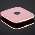 Makeup Mirror Circular Portable 5X Magnifying Gift Handheld USB Charging ABS LED Light Mini Travel Smart Touch Dimmer