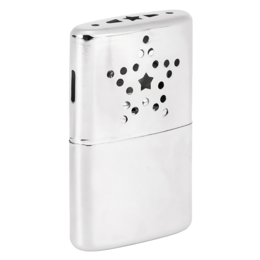 Stainless Steel Reusable Pocket Hand Warmer Pocket Heater with Pouch Silver