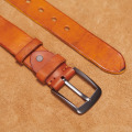 VAMOS KATOAL Men leather belt,Retro top quality Genuine Leather Belts for men, Male metal Pin Buckle belt