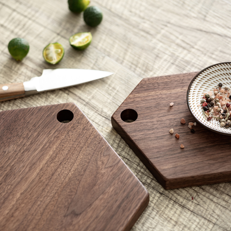 chopping boards Black walnut cutting board household solid wood whole wood cutting board fruit cutting board kitchen board
