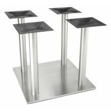 Round Square kitchen brushed stainless steel table base