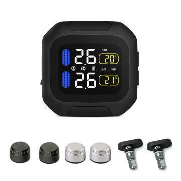 Universal Motorcycle Tire Pressure Monitoring System Super Waterproof Sun Protection Tpms System M3 Real-time Display TPMS