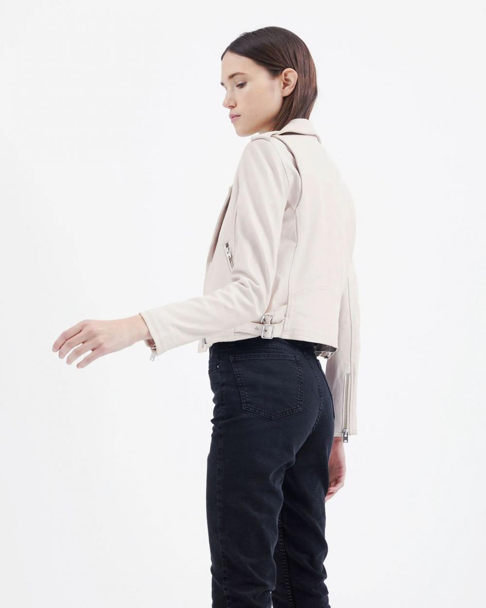 Colorful Pu Leather Jacket For Women