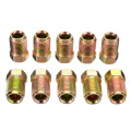 10pcs/set 10mm x 1mm Male Short Brake Pipe Screw Nuts Car Styling Nuts & Bolts For 3/16" Metric Pipe