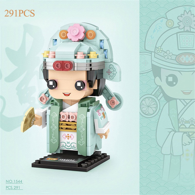 LOZ Action Figures Chinese Classical Peking Opera Building Blocks Juguetes Creator Characters Bricks Toys for Kids Gifts