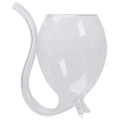300ml Red Wine Glass Cup Whiskey Glass Heat Resistant Glass Sucking Juice Milk Cup Tea Wine Cup With Drinking Tube Straw 50