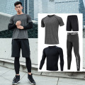 Fitness Clothing Running Jogging Suits Exercise Workout 5pcs / Set Men's Tracksuit Compression Sports Wear for Men Gym Training