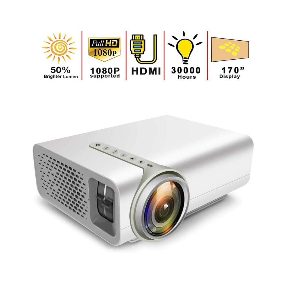 LEJIADA Portable YG520 projector For Home Theater System Movie Video Projector With HDMI AV USB Home Mini HD 1080P Projector