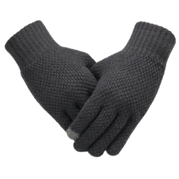 Thick Mens Winter Gloves Cold Weather Knit Gloves Thermal Mittens Unique Knitted Gloves