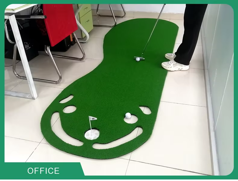 Par 3 Golf Putting Green Mat-Indoor & Garden Using- Putting Practice- Golf Training Accessories4