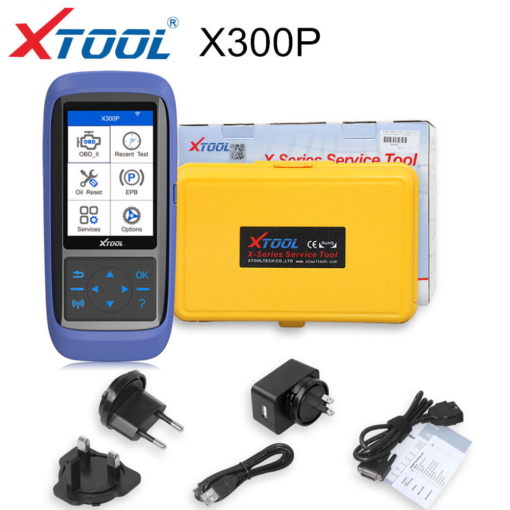 XTOOL X300P Engine Diagnostic Tool X300P Automotive Scanner With 16 Special Function ABS Bleeding /EPB/Battery Replacement