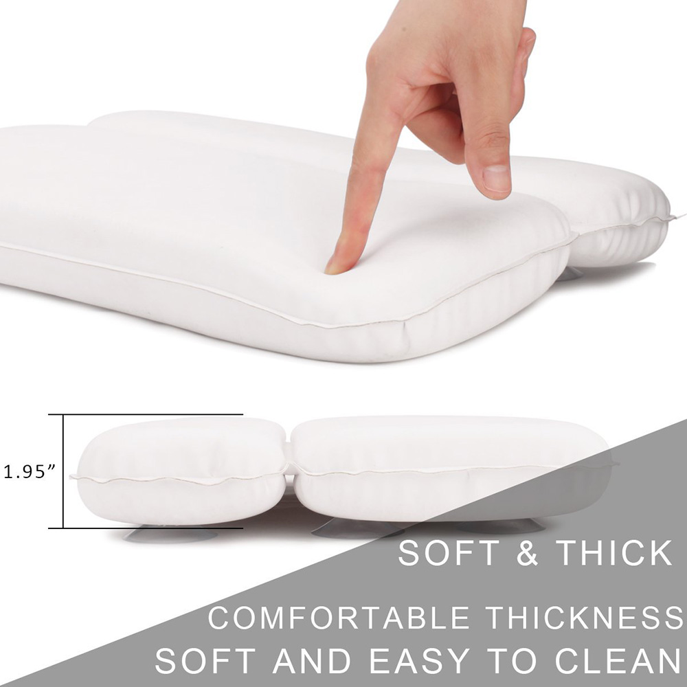 Home Type Non-Slip SPA Bath Pillow Bathtub Headrest Soft Waterproof Bath Pillows With Suction Cups Easy To Clean Accessories
