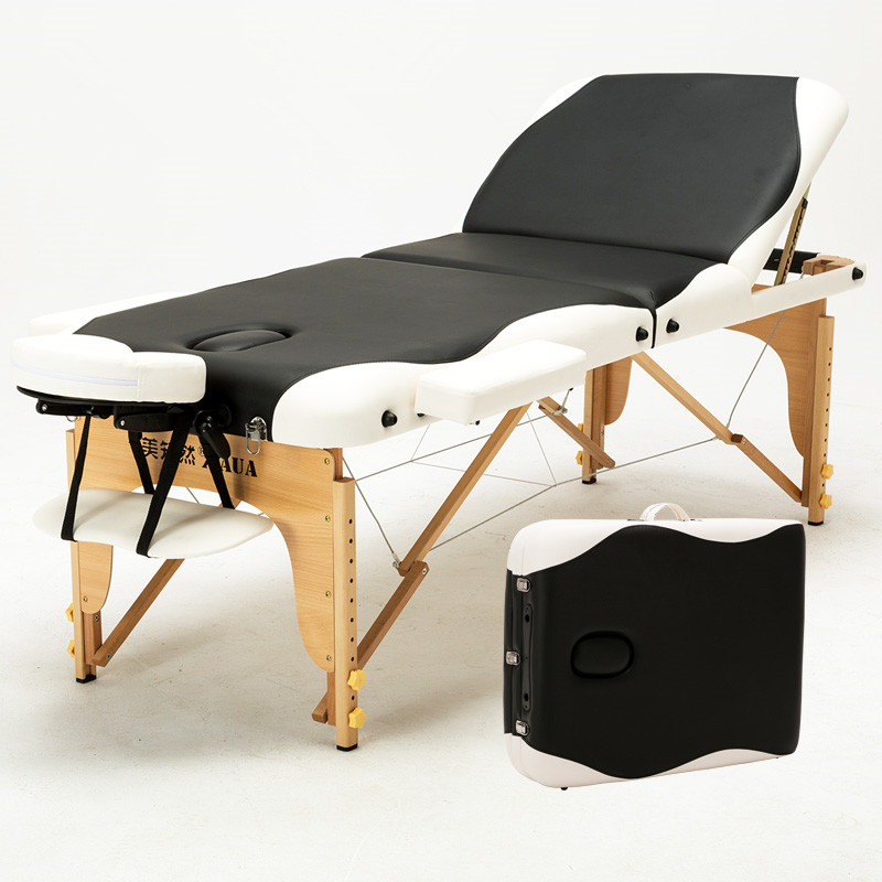 70cm Wide 3 Fold Professional Multi-function Adjusting Salon Chair Massage Table Facial Bed Furniture Spa Tattoo Beauty Table
