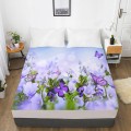 3D Fitted Sheet Custom Single Queen King Size Mattress Cover With Elastic Bed Sheet 90x200 Bedding Rose Microfiber Drop Ship