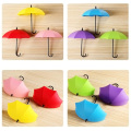 3Pcs Colorful Umbrella Wall Hook Key Hair Pin Holder Organizer Decorative New Umbrella Wall Hooks -Drop