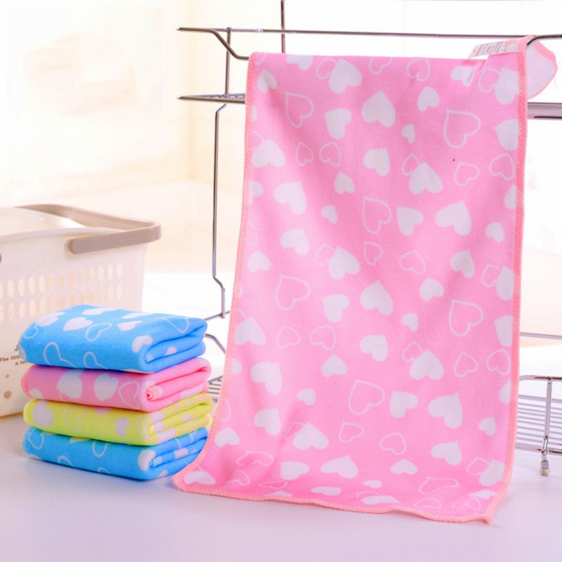 Print Animal Baby Heart Cartoon Bath Towel Cute Towel Baby Absorbent Drying Swimwear Baby Cotton Kids Towels